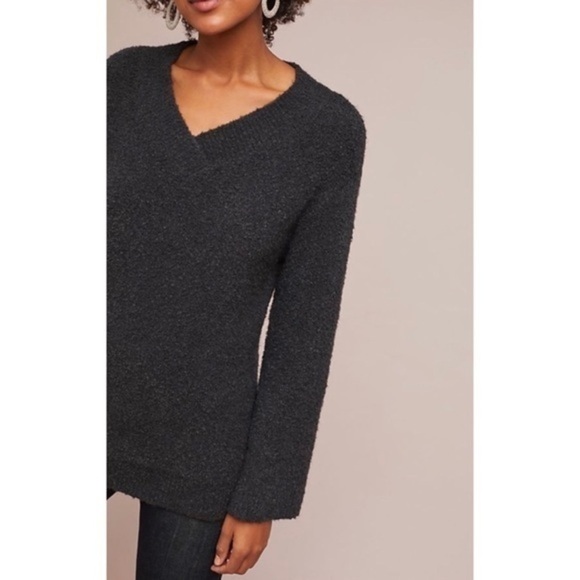 NWT Anthro Clayton Oversized Soft Nubby V-Neck Sweater - Picture 6 of 10
